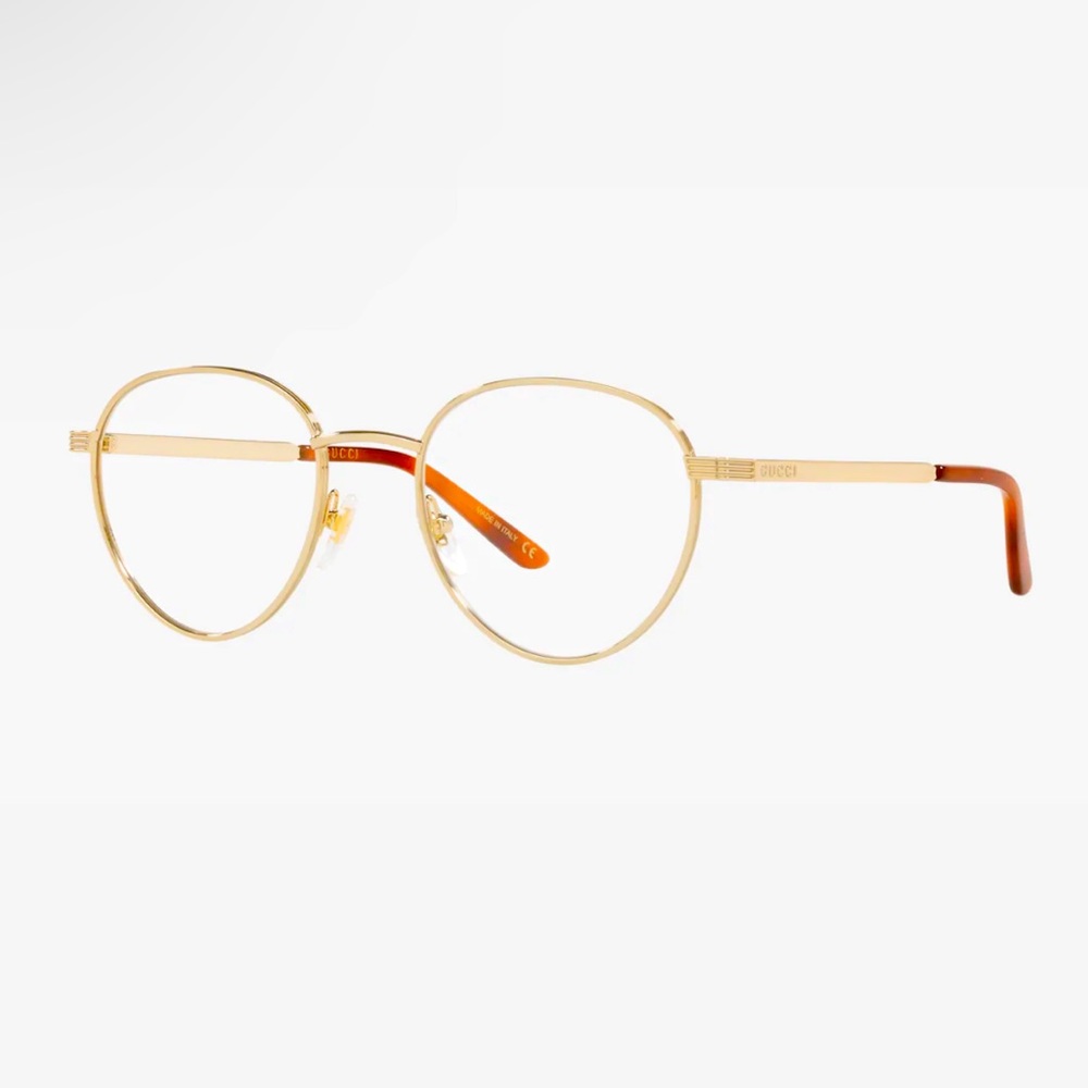 ♥️GUCCI Round Metal Frame Glasses (Unisex)💚